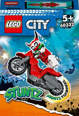 Конструктор LEGO City Трюковой мотоцикл Отчаянной Скорпионессы 60332