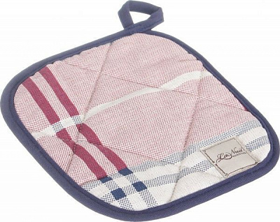 Прихватка Шарлотта клетка 20x20 см бело-красно-синий La Nuit 