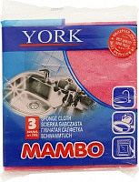 Набір серветок універсальні York MAMBO 17,5х15,5 см см 3 шт./уп. зеленийчервонийсиній