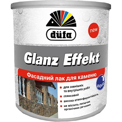 Лак фасадный для камня Glanz Effekt Dufa глянец 10 л