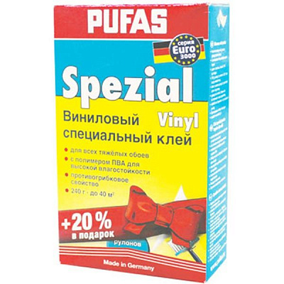 Клей Pufas Вініловий 200 г + 20% в подарунок