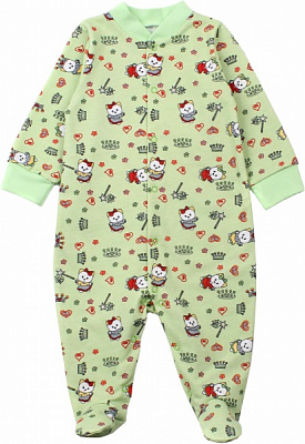 Комбінезон ясельний унісекс Фламінго р.74 салатовий 647-310