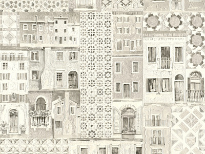 Обои виниловые на бумажной основе Славянские обои Expromt Стрит 5821-06 0,53x10,05 м 