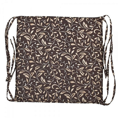 Подушка на стул на табурет 35х35х2 коричневая