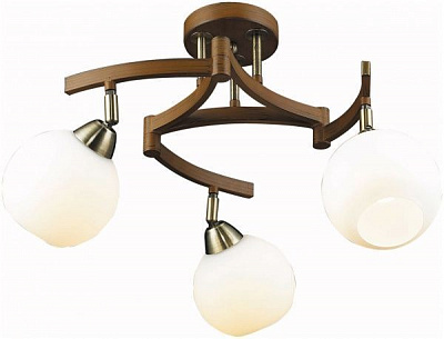 Люстра стельова Altalusse 3xE27 кавовий