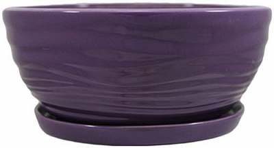 Горщик керамічний Резон Бонсайка круглий 5,5 л фіолетовий (Р267)