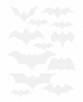 Светоотражающая наклейка LOOM Летучие мыши LM-10055 для текстиля