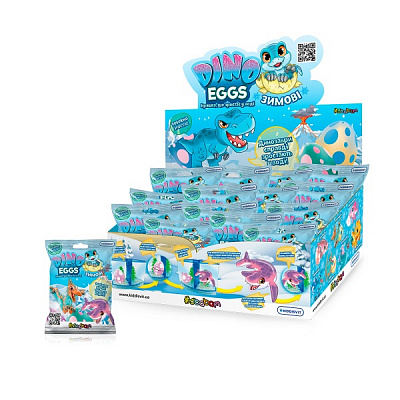 Растущая игрушка Sbabam Dino Eggs Winter Зимние динозавры (в ассортименте) T059-2019