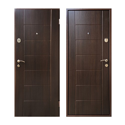 Дверь входная Брама венге темный 2050x960 мм правая