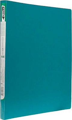 Папка скоросшиватель с карманом А4 500 мкн зеленый PP 4-213-04 4Office