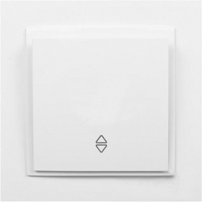 Вимикач прохідний одноклавішний Mono Despina без підсвітки 10 А 250В білий 102-190025-109