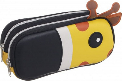 Пенал школьный Жираф разноцветный