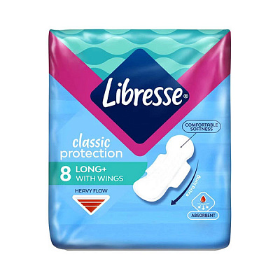 Прокладки гигиенические Libresse Classic protection long 8 шт.
