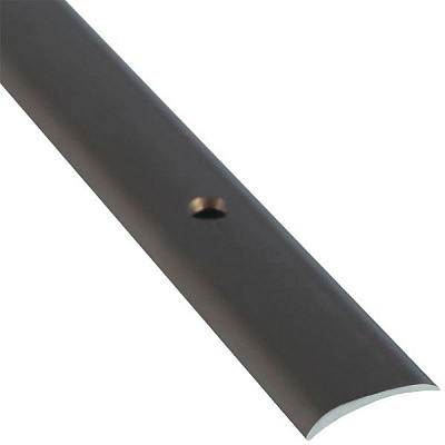 Порожек алюминиевый анодированный Braz Line гладкий с отверстиями 20x900 мм бронза