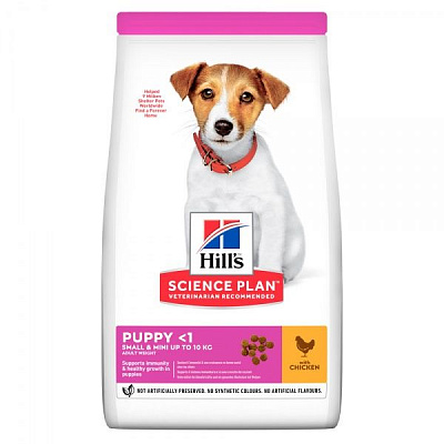 Корм Hill's сухой для щенков мини пород с курицей SP Puppy S&M 1,5 кг