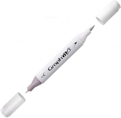 Маркер двусторонний Graph'it GI89501 нейтральный серый 1 