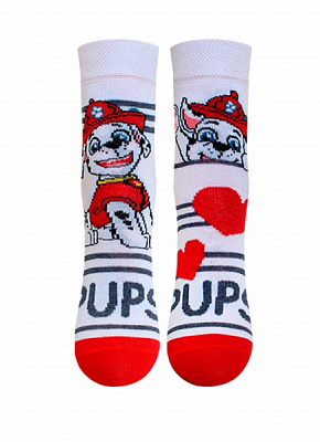 Шкарпетки унісекс Conte-Kids 3072 Paw Patrol (малюнок) 361 р.19-20 білий