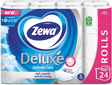 Туалетний папір Zewa Deluxe біла тришаровий 24 шт.