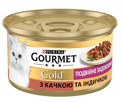 Корм Gourmet Gold з качкою та індичкою 85 г