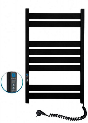 Полотенцесушитель электрический NAVIN Largo 500х800 Digital П черный муар 12-244052-5080