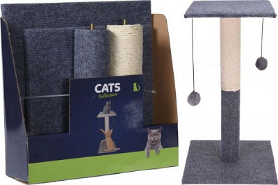 Царапки для котов с помпоном 34x34x60 см
