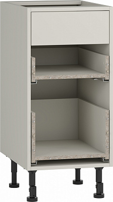 Тумба нижня Грейд з 3-ма ящиками часткового відкриття Q-25 Оптимум 400x870x522 мм фунго