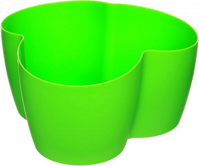 Горшок пластиковый Алеана Кактусник на 3 растения фигурный 1,1л светло-зеленый (113053) 