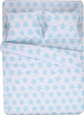 Комплект постельного белья Basic звезды 2.0 белый La Nuit 