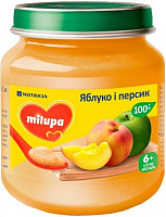 Пюре Milupa Яблоко и персик 125 г 