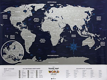 Скретч-карта світу Travel Map Holiday World (англ) (тубус) 1DEA.me 