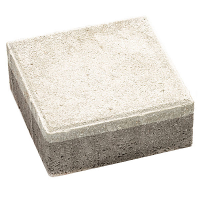 Плитка тротуарная Брусчатка 200x200x60 мм жемчужина