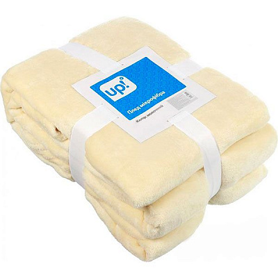 Плед микрофибра Underprice молочный 200x220 см