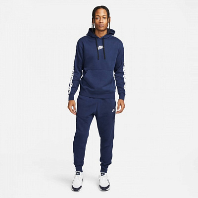 Спортивный костюм Nike CLUB FLC GX HD TRK SUIT DM6838-411 р. M синий