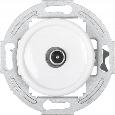 Механизм розетки TV проходная UP! (Underprice) Retro белый HSN-SCP.H1G1TV-WH