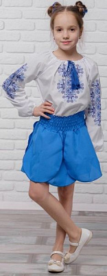 Юбка для девочек Барвинок Сварга р.116-122 синий 