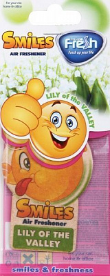 Ароматизатор подвесной FRESHWAY Smiles Dry Lily of the Valley