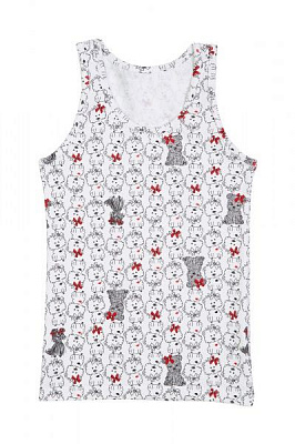 Майка детская для девочки KOSTA 0530-7 р.134 белый 