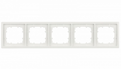 Рамка п'ятимісна Siemens Style білий полярний 5TG13250WH