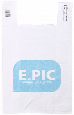 Пакет-майка Epic біо-пак з крохмалю 10 кг 430x680 мм 1 шт.