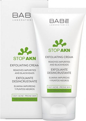 Крем для лица день-ночь BABE Laboratorios Stop AKN Отшелушивающий 50 мл