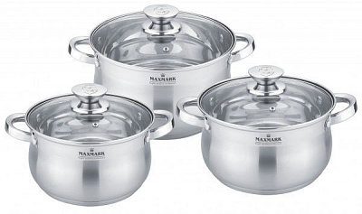 Набір посуду 6 предметів MK-BL2506B Maxmark
