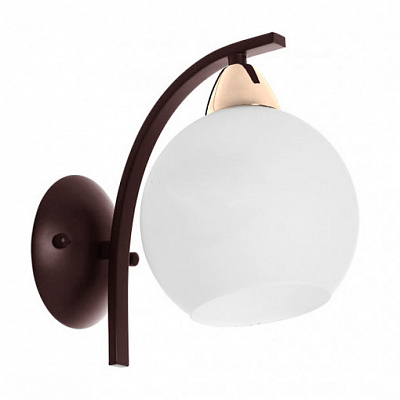 Світильник настінний Focus Light 1x60 Вт E27 кавовий/золотий 3219/1