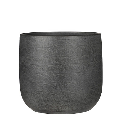 Вазон Edelman Nora pot round 25 см круглый 11,78 л темно-серый (1074631)