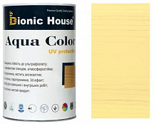 Лазурь Bionic House лессирующая универсальная Aqua Color UV protect медовая шелковистый мат 0,8 л