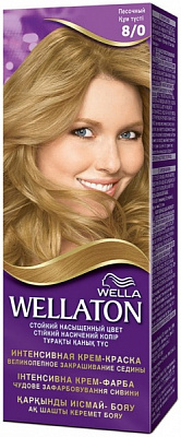 Крем-краска для волос Wella Wellaton № 8/0 песочный 110 мл
