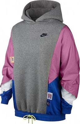 Джемпер Nike W NSW ICN CLSH PO HOODY MIX OS CJ2029-091 р. L сірий