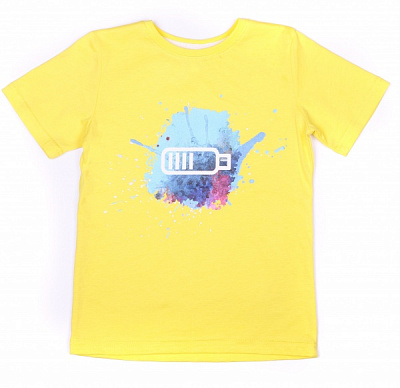 Футболка для мальчиков Luna Kids Blot р.146 желтый 