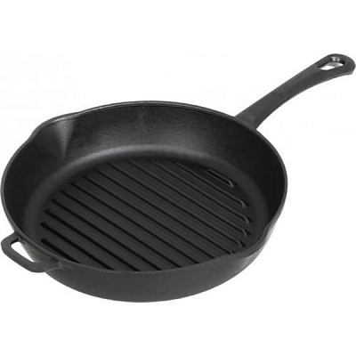 Сковорода-гриль круглая чугунная 28 см 1128 Biol