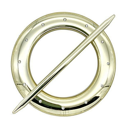 Декор Круг со стразами d150 мм золото глянец С002-1 MISLT