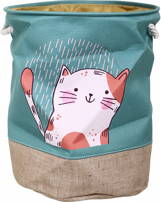 Корзина для игрушек HW Кот 40х40х50 см NULL